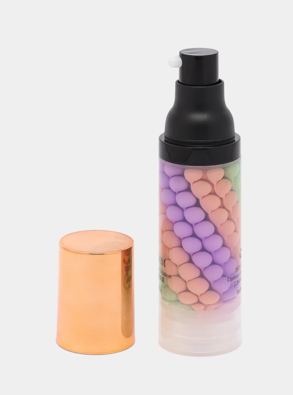 Jomtam Трехцветная выравнивающая основа под макияж Isolation Three Color Grooming, 40 г, розовый/зеленый/фиолетовый — фото 1