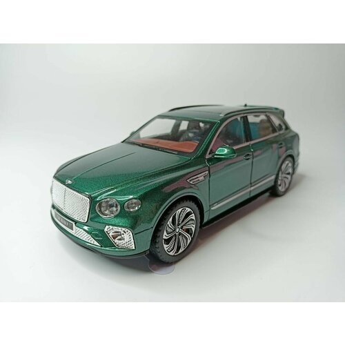 Коллекционная машинка игрушка металлическая Bentley Bentayga Звездное небо для мальчиков масштабная модель 1:24 черная