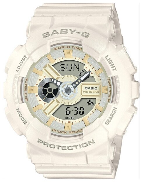 Наручные часы CASIO Baby-G, серый, бежевый