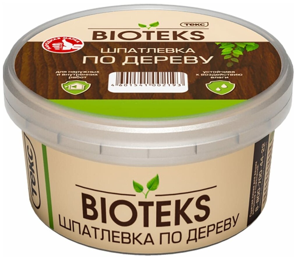 Текс Шпатлевка по Дереву BIOTEKS/Профи белая 0,25кг 700001372