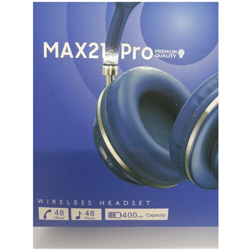 Беспроводные полноразмерные наушники CYZ-MAX21 Pro С активным шумоподавлением синие Wireless Headset Bluetooth 50 120000₽