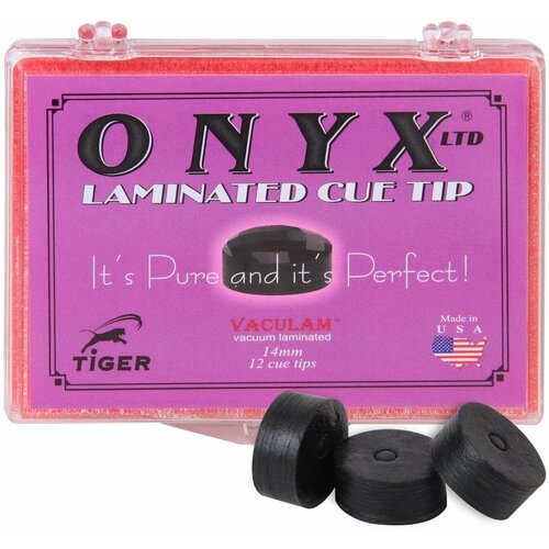 Наклейка для кия Tiger Onyx Ltd 13 мм Medium 1 шт. наклейка для кия tiger emerald medium hard 13 мм 1 шт