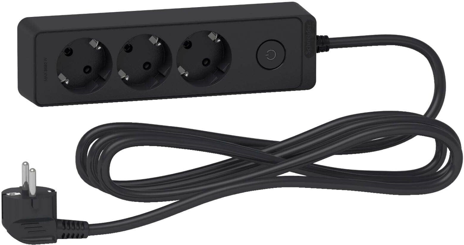 фото Удлинитель Schneider Electric Unica Extend ST9433W, с/з, 16А / 3680 Вт