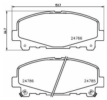 Колодки Тормозные Дисковые Передние Honda Accord Viii 2.4 An-778Wk Akebono арт. AN-778WK