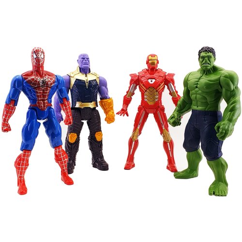 Фигурки Супергероев Мстители 4 шт в наборе, 30см