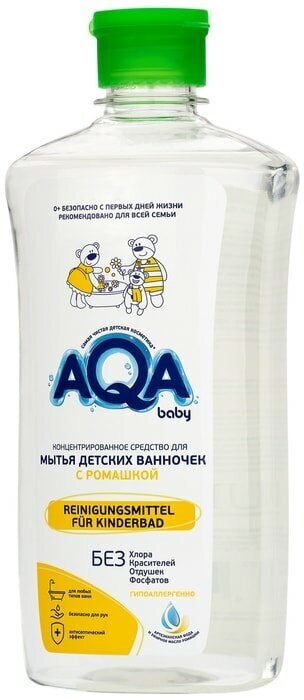 Средство для мытья детских ванночек Aqa baby с ромашкой 500мл