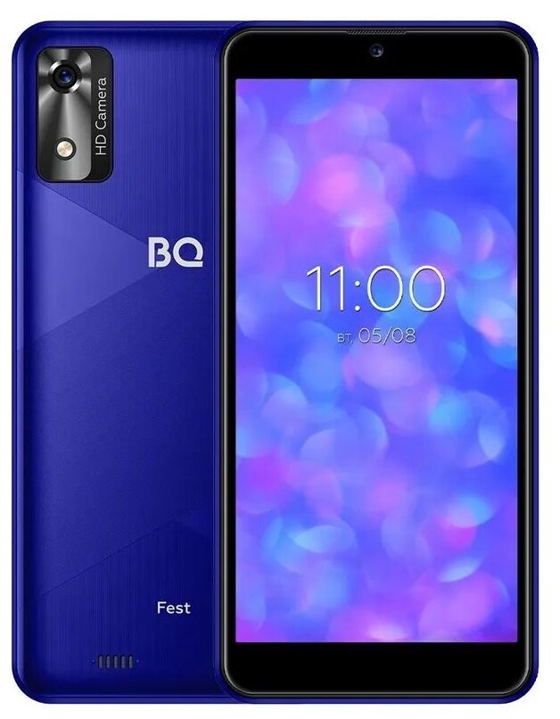 Смартфон BQ 5565L Fest 2/16 ГБ, Dual nano SIM, синий