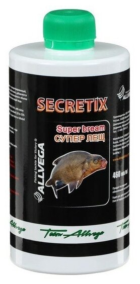 Ароматизатор для рыбалки ALLVEGA жидкий "Secretix Super Bream" 460 мл супер лещ (ARSEC460-SB)