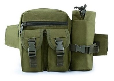 Комплект сумок  поясная FILINN, текстиль, внутренний карман, зеленый