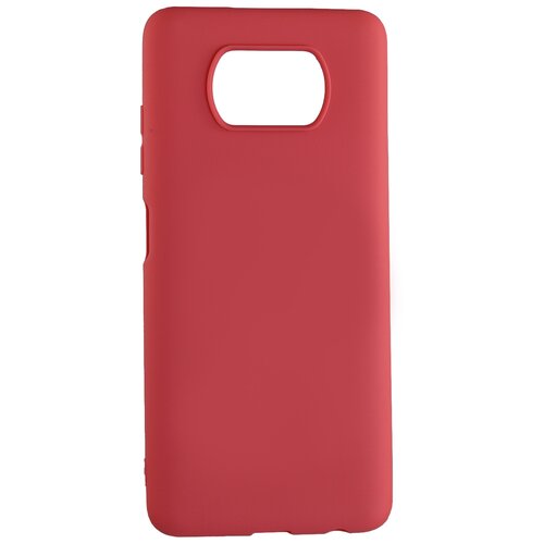 Чехол LuxCase TPU для Xiaomi Poco X3 для iPhone 13, красный чехол накладка krutoff soft case весенняя оттепель для xiaomi poco x3 pro черный