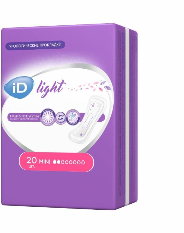 Прокладки урологические iD Light Mini 20 шт