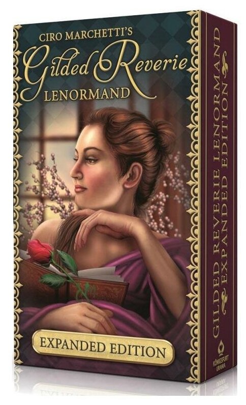 Карты Таро "Gilded Reverie Lenormand Expanded" US Games / Золотые Мечты Ленорман (расширенное издание)