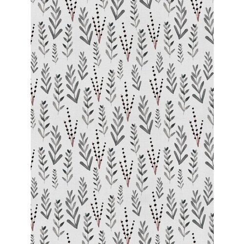 Отрезная ткань для мебели Ambesonne "Растительные колоски" метражом для рукоделия и шитья, оксфорд, 180 см