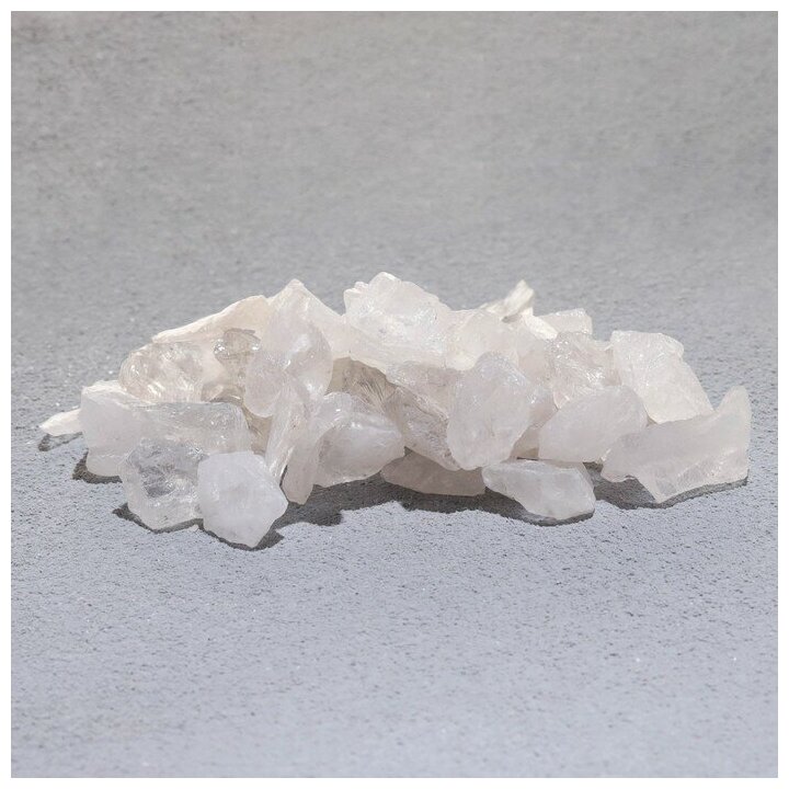 Набор для творчества "Белый кварц", кристаллы, 100 г, фракция 1-2 см - фотография № 2