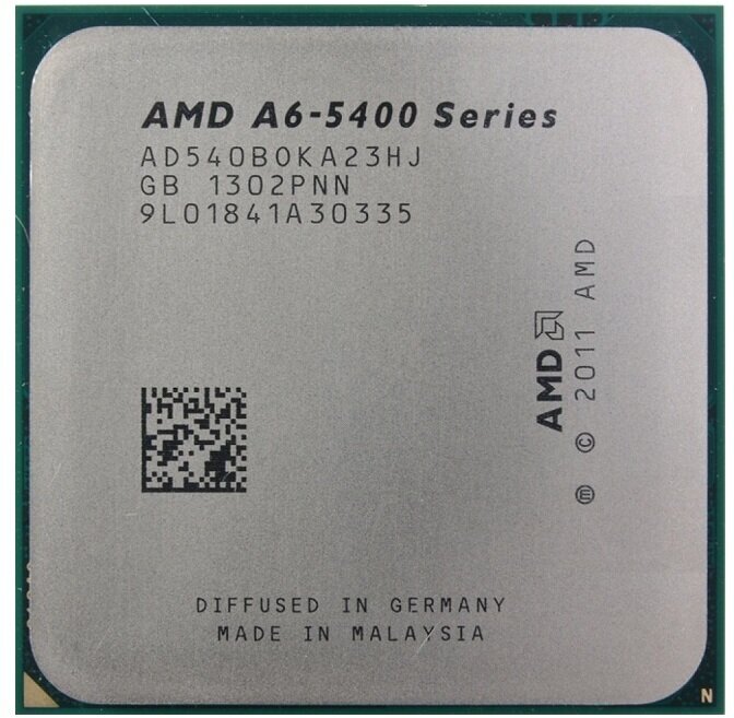 Процессор AMD A6-5400B Trinity FM2,  2 x 3600 МГц, OEM