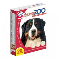 Добавка в корм Доктор ZOO для собак Здоровье кожи и шерсти с биотином , 90 таб. х 1 уп.