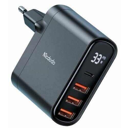 СЗУ-3USB +1USB-C, McDodo-CH-2250, 33W, черный