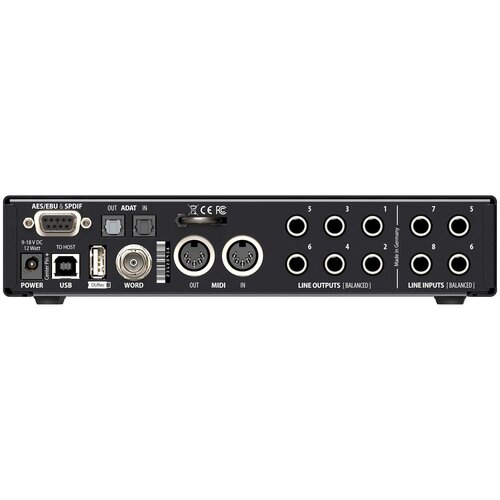 RME Fireface UCX II интерфейс usb 40-канальный