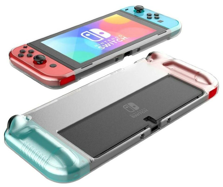 Чехол Nintendo Switch Case/OLED/защитный кейс для игр/силиконовый прозрачный для Нинтендо Свитч