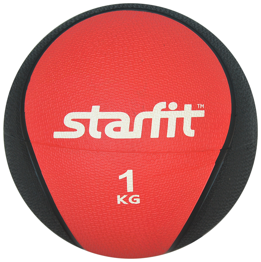 Медбол Starfit Pro GB-702 ф.:круглый d=18.8см красный/черный (УТ-00007297) - фото №4