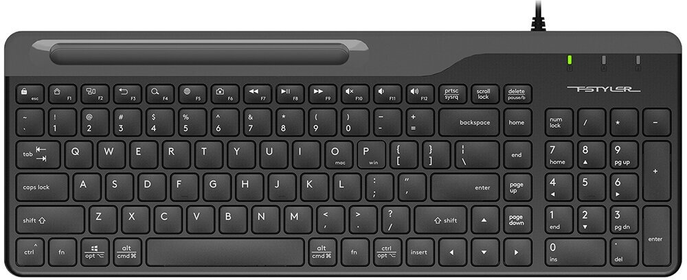 Клавиатура A4Tech Fstyler FK25 USB slim black/grey