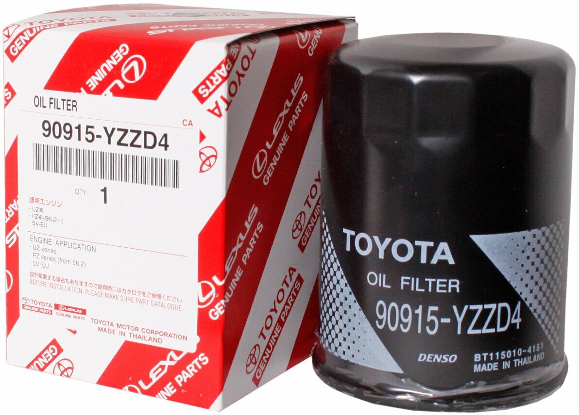 Фильтр масляный 90915YZZD4 для Toyota FJ Cruiser