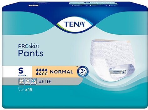 Подгузники-трусы Tena ProSkin Pants Normal Small, объем талии 65-85 см, 15 шт.