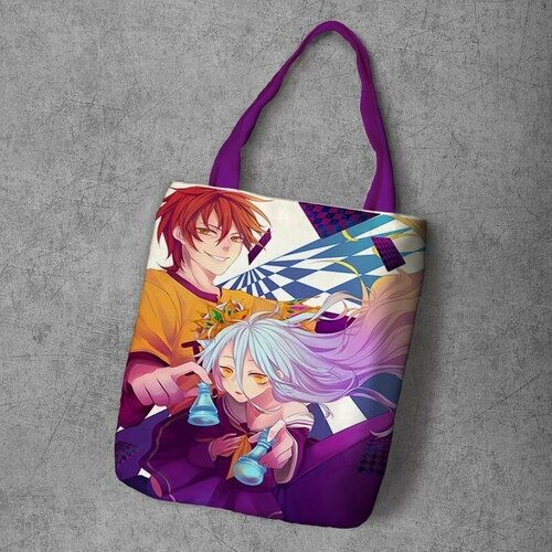 фото Сумка шоппер anime dakimakura, фактура рельефная, мультиколор