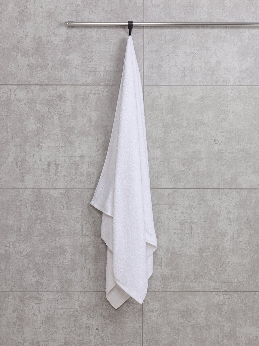 Махровое полотенце Sandal "оптима" 70*140 см., цвет белый, плотность 380 гр. - фотография № 2
