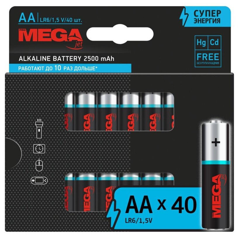 Батарейка Promega AA/LR06 бл/40шт