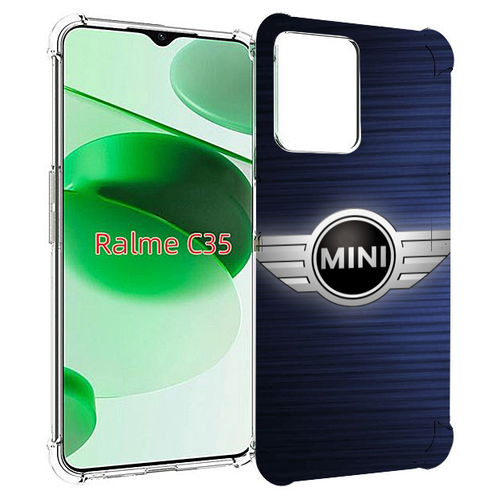 Чехол MyPads мини-mini-2 (2) мужской для Realme C35 / Narzo 50A Prime задняя-панель-накладка-бампер