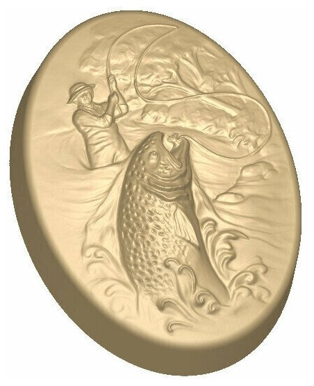 Рыбак форма из толстого ПВХ для шоколада - фотография № 6