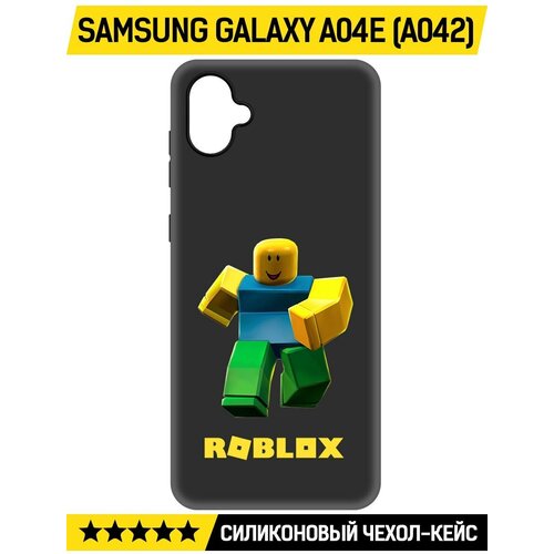 Чехол-накладка Krutoff Soft Case Roblox-Классический Нуб для Samsung Galaxy A04e (A042) черный чехол накладка krutoff soft case roblox классический нуб для samsung galaxy a05 черный
