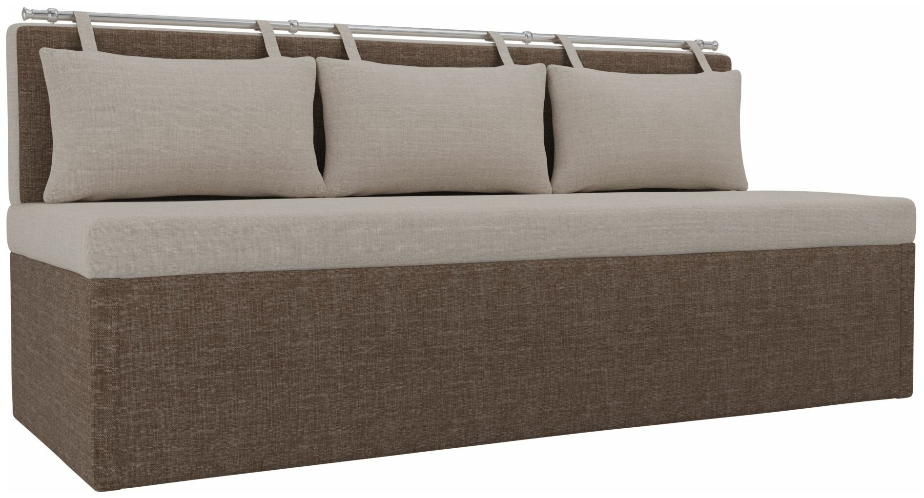 Кухонный прямой диван Метро, Рогожка, Модель 105017