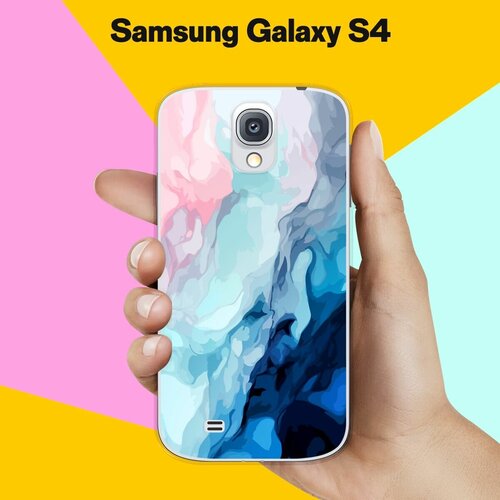 пластиковый чехол приветик мем голубой на samsung galaxy s4 самсунг галакси с 4 Силиконовый чехол на Samsung Galaxy S4 Акварель / для Самсунг Галакси С4