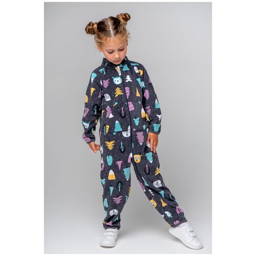 фото Флисовый комбинезон crockid фл 60001/н/49 гр серый 98