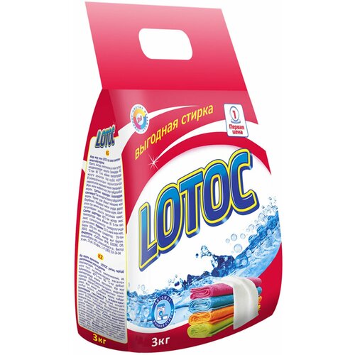 Стиральный порошок LOTOC для всех типов стирки, 3 кг, Color, нзбх (654)