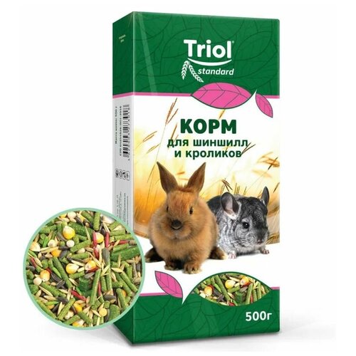 Корм для шиншил и кроликов Триол standart, 500г (2 шт)