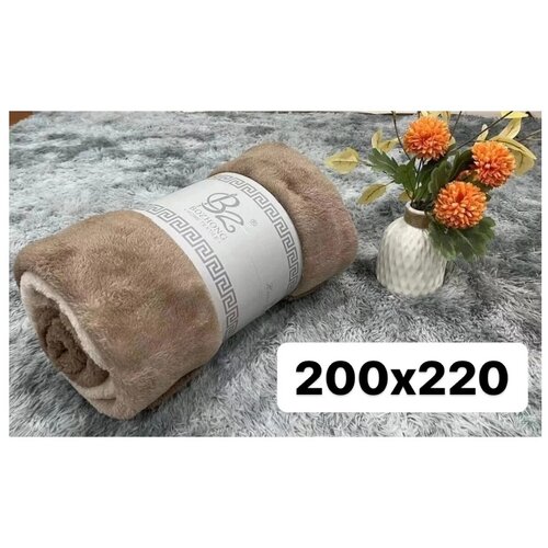 Плед флисовый OMBRE, 200х220, серый