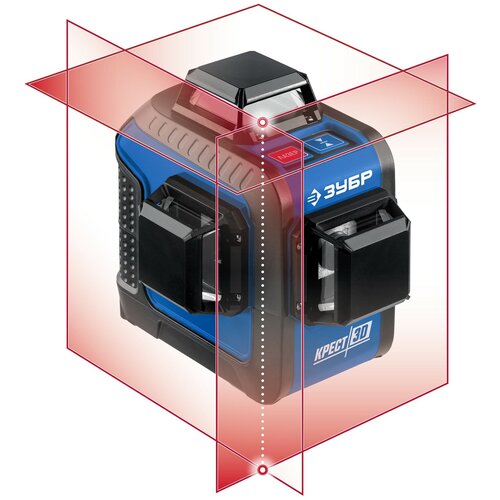 ЗУБР крест 3D нивелир лазерный 3х360°, 20м/70м, точн. +/-0,3 мм/м нивелир лазерный зубр крест 2d 34907 2х360° 20м 70м точн 0 3 мм м