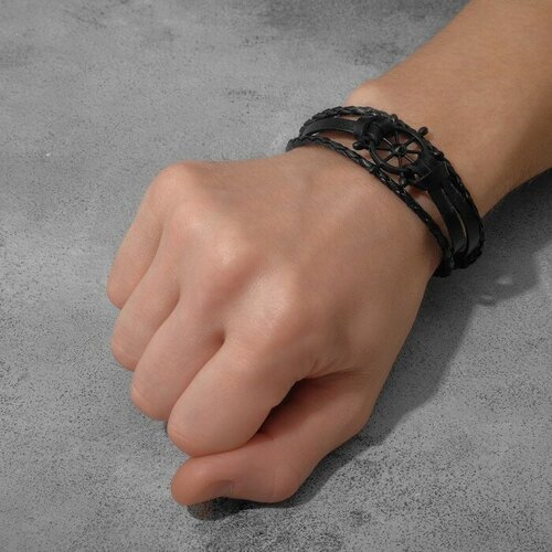 фото Браслет queen fair, размер 21 см, черный