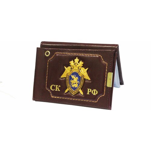 Документница для удостоверения , коричневый, бордовый обложка для удостоверения с жетоном прокуратура рф 22 4х8 2 бордовая 4204316