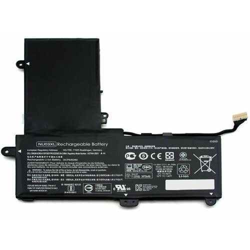 Аккумулятор HSTNN-UB6V для ноутбука HP Pavilion X360 11-U000 11.55V 3470mAh черный