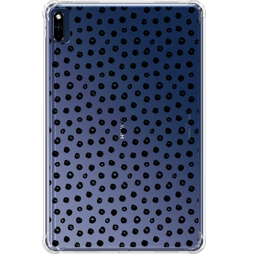 Противоударный силиконовый чехол для планшета Huawei MatePad 10.4 Черные пятна геометрия противоударный силиконовый чехол для планшета huawei matepad 10 4 голубые пятна леопарда