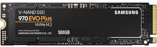 Накопитель SSD Samsung M.2 970 EVO Plus 500 Гб PCIe Gen 3.0 x4 V-NAND 3bit MLC (MZ-V7S500BW)