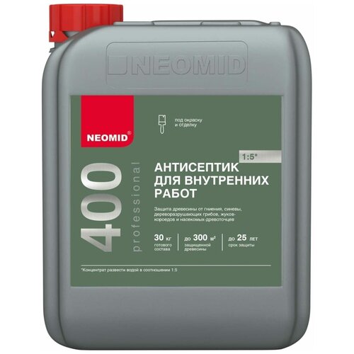 Деревозащитный состав для внутренних работ NEOMID 400 5 л Н-400-5/к1:5 neomid 200 0 5 л