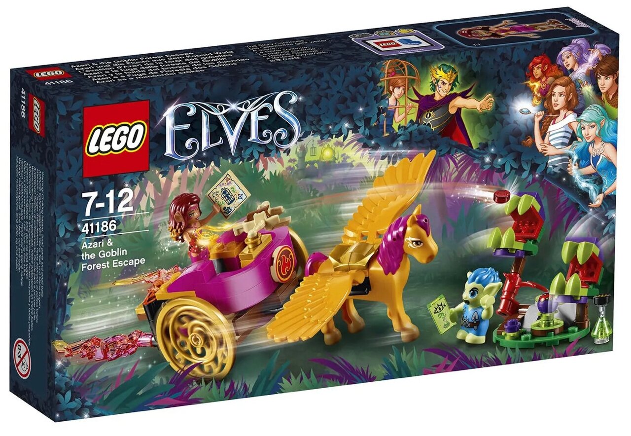 Конструктор LEGO Elves 41186 Побег Азари из леса гоблинов