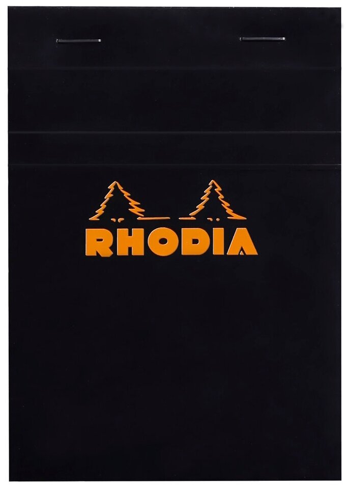 Блокнот Rhodia Basics №13, A6, клетка, 80 г, черный, 2 шт./уп.