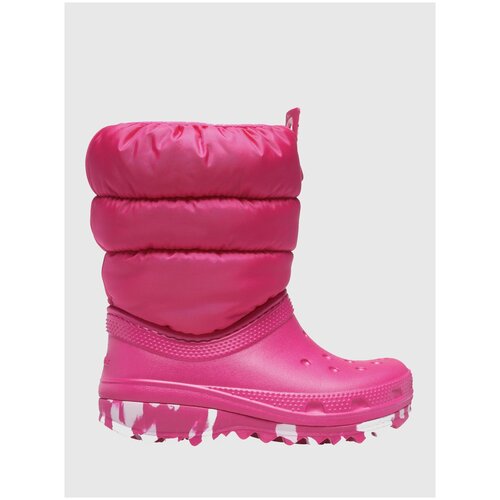 фото Сапоги детские crocs classic neo puff boot k candy pink (eur:34-35)
