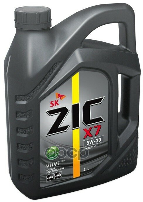 Zic Масло Моторное Zic X7 Diesel 5W-30 Синтетическое 4 Л 162610